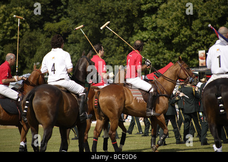 Polo match,l'Angleterre contre l'Argentine,jeu de l'été, sud est de l'angleterre Banque D'Images