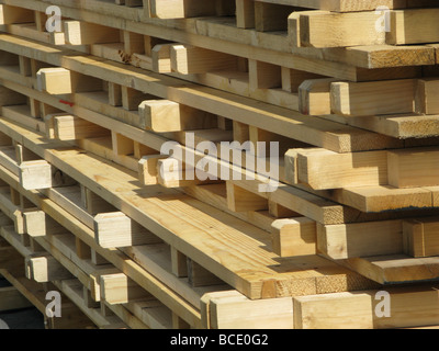 Plancher en bois kit de montage à l'activité de plein air Banque D'Images