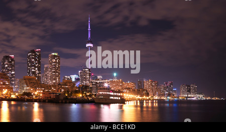 Vue panoramique sur les toits de Toronto Harbourfront Banque D'Images