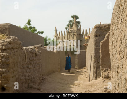 Le Mali. Sahel. Village de la delta intérieur du fleuve Niger. Banque D'Images