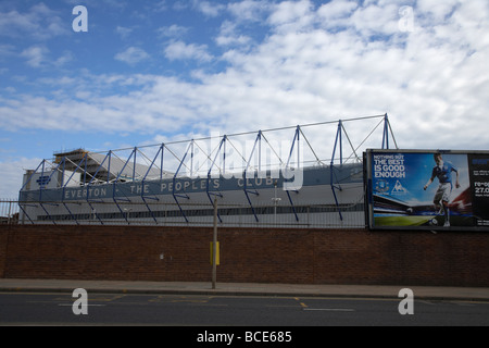 Le stade de football de goodison park home de Everton FC Liverpool Merseyside England uk Banque D'Images