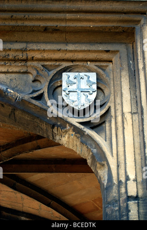 Armoiries de l'abbaye d'Abingdon, à l'abbaye d'Abingdon Oxfordshire gate Banque D'Images