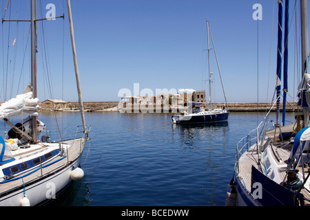 LE PORT VÉNITIEN DE LA CANÉE SUR L'ÎLE GRECQUE DE CRÈTE Banque D'Images