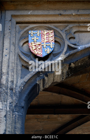 Armoiries de Plantagenet, à l'abbaye d'Abingdon Oxfordshire gate Banque D'Images