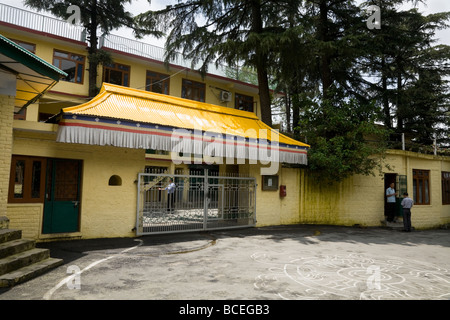 La résidence privée de "Sa Sainteté le Dalaï Lama' dans le Tsuglagkhang Complex. McCleod Ganj. L'Himachal Pradesh. L'Inde. Banque D'Images