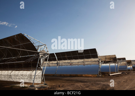 L'usine électrique construite par l'entreprise espagnole Abengo dans Sanlucar la Mayor, près de Séville, Espagne Banque D'Images