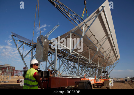 L'usine électrique construite par l'entreprise espagnole Abengo dans Sanlucar la Mayor, près de Séville, Espagne Banque D'Images