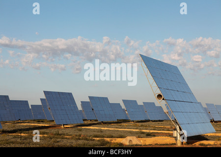 L'usine électrique construite par l'entreprise espagnole Abengo dans Sanlucar la Mayor, près de Séville, Espagne Banque D'Images