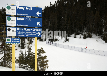 Dave Murray downhill run partie des jeux olympiques de 2010 Whistler British Columbia Canada Banque D'Images