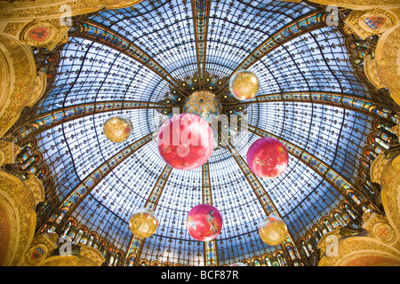 France, Paris, les Galeries Lafayette Banque D'Images