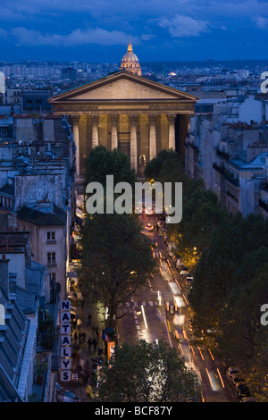 France, Paris, Sainte-Marie Madeleine et de la rue Tronchet aerial Banque D'Images