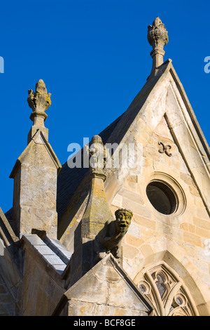 Détail de la cathédrale, Mirepoix, Ariège, Midi-Pyrénées, France Banque D'Images