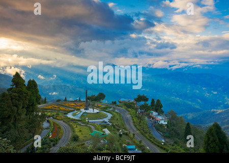 L'Inde, le Bengale occidental, Darjeeling, Batasia Loop Banque D'Images