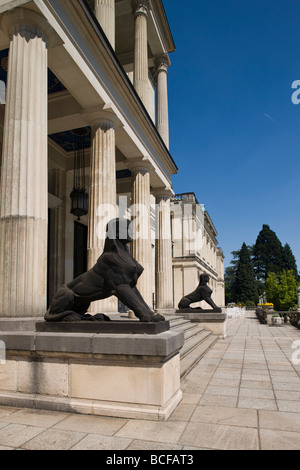 Allemagne, Rhénanie-Westphalie, bassin de la Ruhr, à Essen, l'établissement Villa Hugel, succession de la dynastie Krupp Banque D'Images