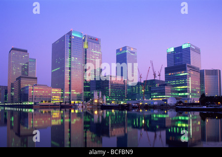 L'Angleterre, Londres, Docklands, Canary Wharf Banque D'Images