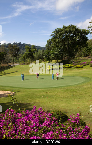 La Thaïlande, Phuket, Blue Canyon Golf Course Banque D'Images