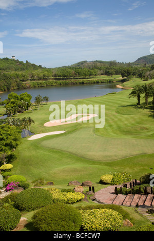 La Thaïlande, Phuket, Blue Canyon Golf Course Banque D'Images