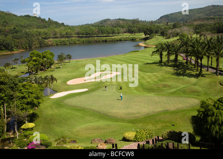 La Thaïlande, Phuket, Blue Canyon Golf Course Banque D'Images