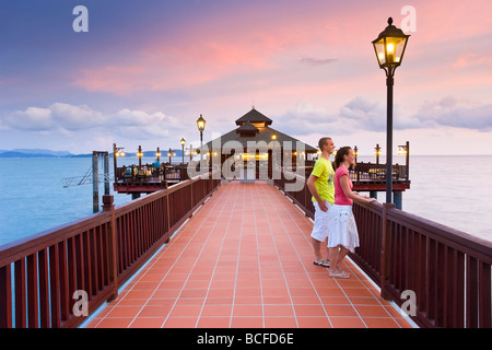 La Malaisie, l'île de Langkawi, Pulau Langkawi, Pier Banque D'Images