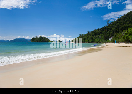 La Malaisie, l'île de Langkawi, Kuah Pulau Pulau Langkawi, plage, Banque D'Images