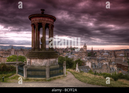 Royaume-uni, Ecosse, Edimbourg, Carlton Hill, Stewart Monument Banque D'Images