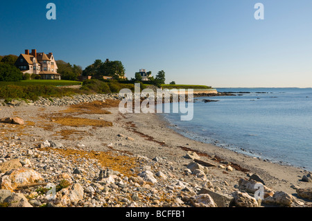 USA, Rhode Island, Newport, Avenue Bellevue quartier historique, Mansions Banque D'Images