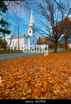 USA, New York, l'Église congrégationaliste, Peacham Banque D'Images