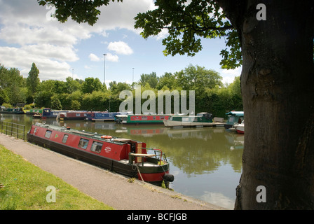 Top des serrures à Runcorn sur le canal de Bridgewater. Banque D'Images