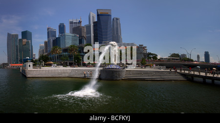 Singapore city skyline Banque D'Images