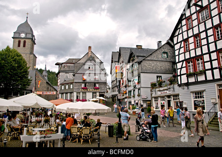 Monschau Nordeifel Allemand Allemagne maison romantique Banque D'Images