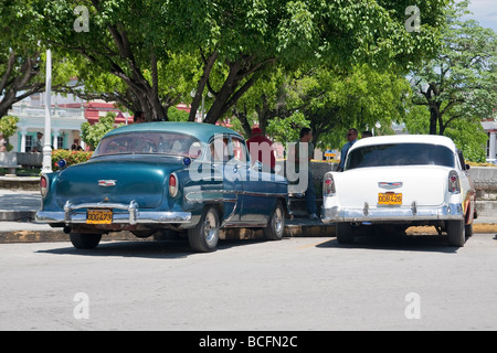 Rouge et blanc et bleu 55 Chevrolett Chevy 52 Banque D'Images