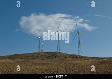 Éoliennes Alberona Italie Banque D'Images