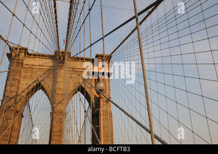 Le Pont de Brooklyn, le 8 juin 2009 Banque D'Images