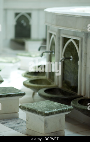 Zone d'ablution de la mosquée Sheikh Zayed, Abu Dhabi Banque D'Images