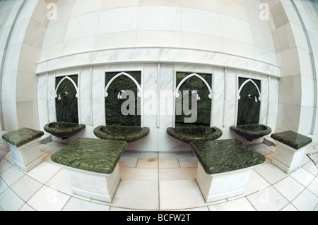 Zone d'ablution de la mosquée Sheikh Zayed, Abu Dhabi Banque D'Images