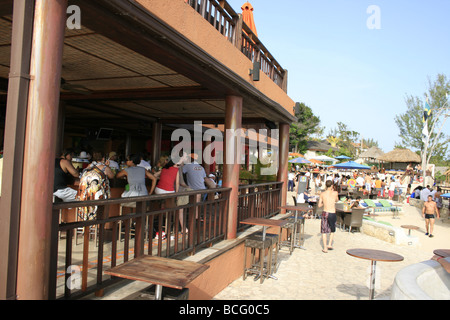 Célèbre Rick's Cafe à Negril, Jamaïque Banque D'Images