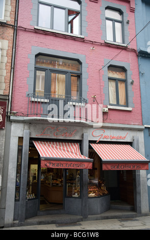 Dinant est une ville et une municipalité située sur la Meuse dans la province de Namur, Belgique. Banque D'Images