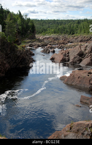 Rivière Exploits Grand Falls Windsor Newfoundland Canada Banque D'Images