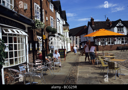 La place du marché à Sandbach, Cheshire Banque D'Images