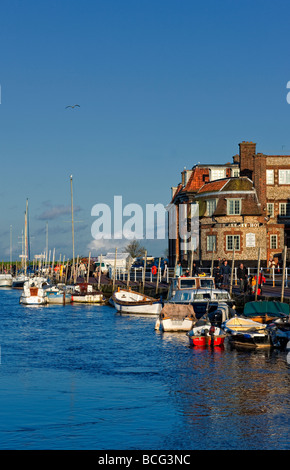 Blakeney Quay et du port de Norfolk, UK Banque D'Images