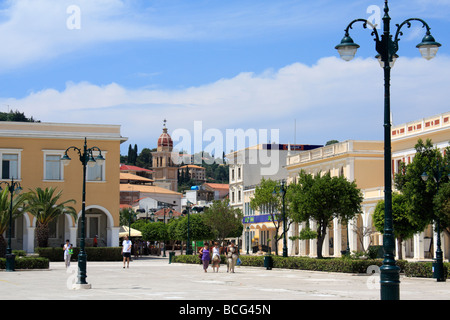 La ville de Zakynthos Zante Grèce île Ionienne grecque de l'UE Europe Uion Banque D'Images