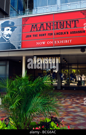 'Manhunt" Une exposition à la Newseum à Washington DC Banque D'Images