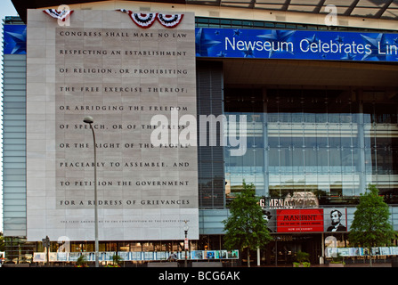 Newseum à Washington DC Banque D'Images