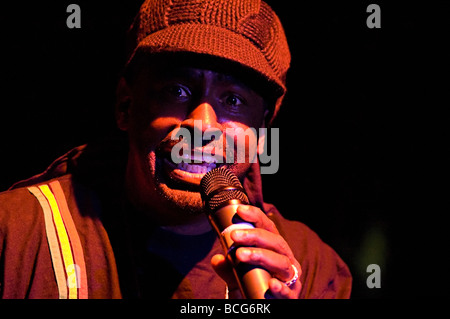 Pato Banton né Patrick Murray chanteur de reggae au lancement du Mois de l'histoire des Noirs à Birmingham 2005 Banque D'Images