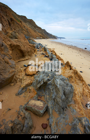 Une vue sur les falaises de la côte de Norfolk sur Trimingham Banque D'Images