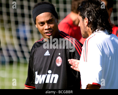 Milanello, l'AC Milan commencer une nouvelle saison avec le nouveau Mister Leonardo. Dans cette image Ronaldinho Banque D'Images