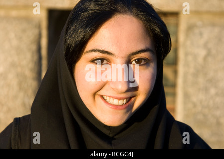 Jeune femme en Iran Hamadan Banque D'Images