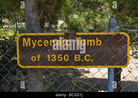 Tholos mycénienne tombeau ruche datant de 1350BC à Tzanata près de Poros, sur l'île grecque de Céphalonie, Grèce GR Banque D'Images