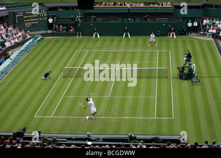 Wimbledon 2009, compte tenu de la haute cour du centre Banque D'Images