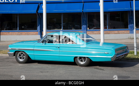 1960 Ford Galaxie Turquoise voiture américaine classique Banque D'Images